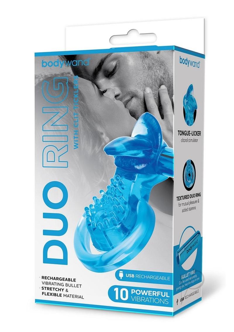 Bodywand Recharge Duo W/tickler Blu