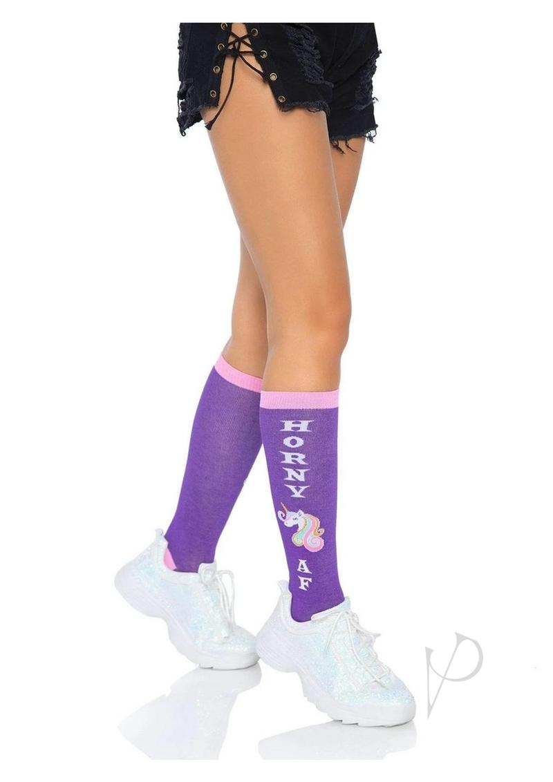 Horny Af Knee Socks Os Multicolor