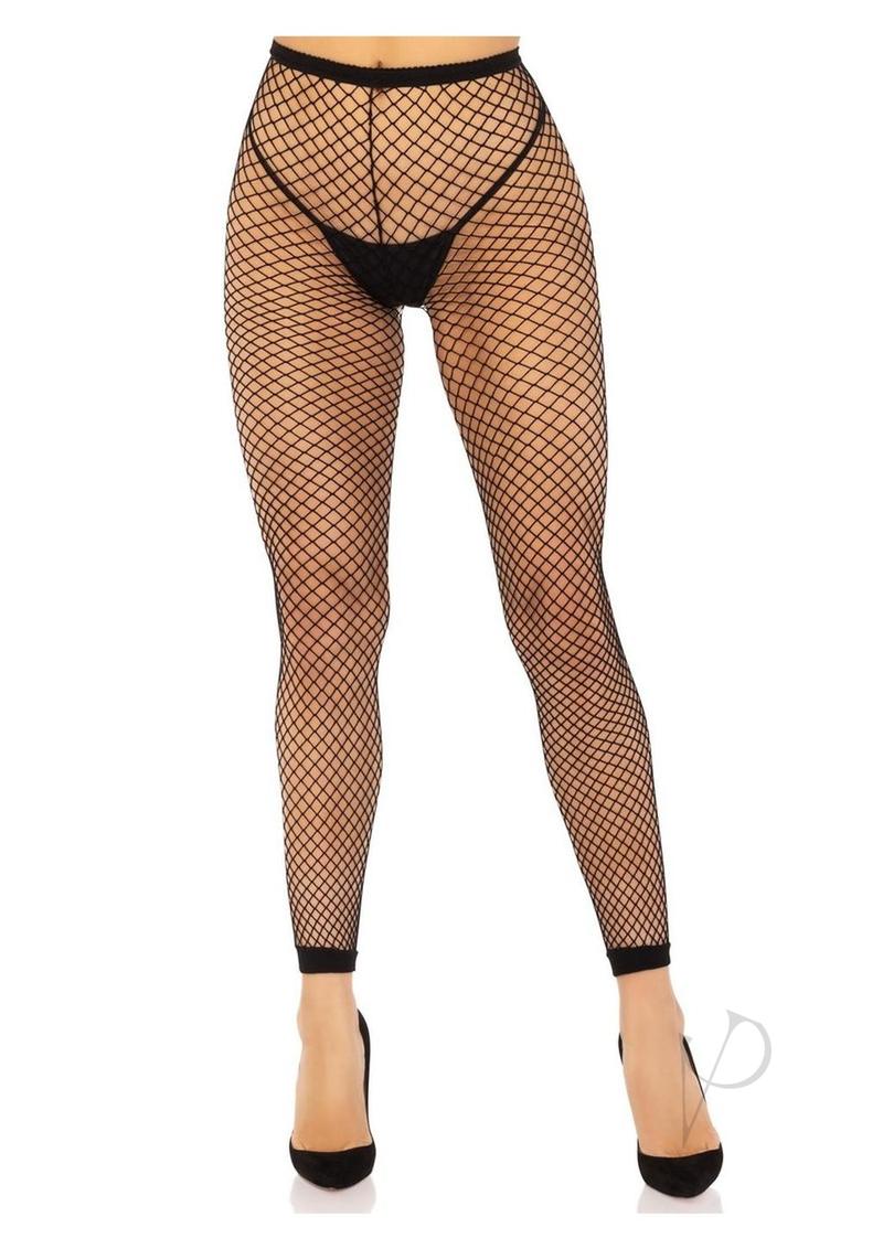 Industrial Net Footless Tights Os Blk