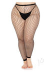 Industrial Net Footless Tights 1x-2x Blk