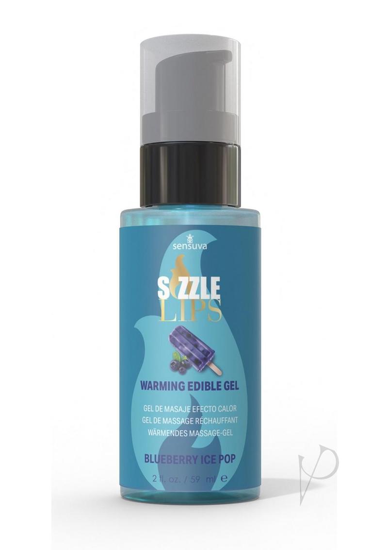 Sizzle Lips Warming Gel Blueberry 2oz