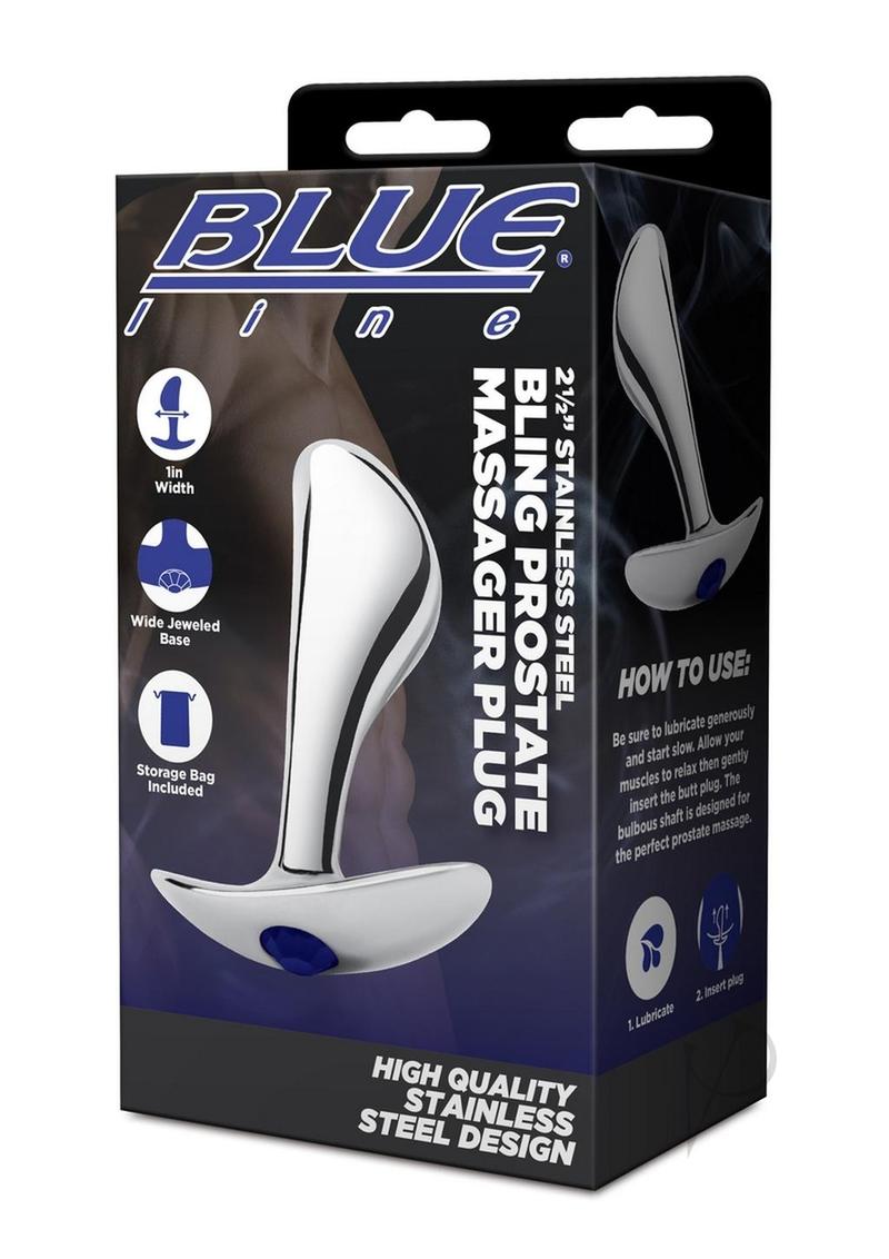 Blueline Steel Bling Prostate Plug 2.5