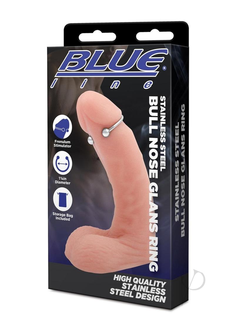 Blueline Steel Bull Nose Glans Ring 32mm