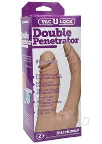 Vac U Lock Natural Dbl Penetrator